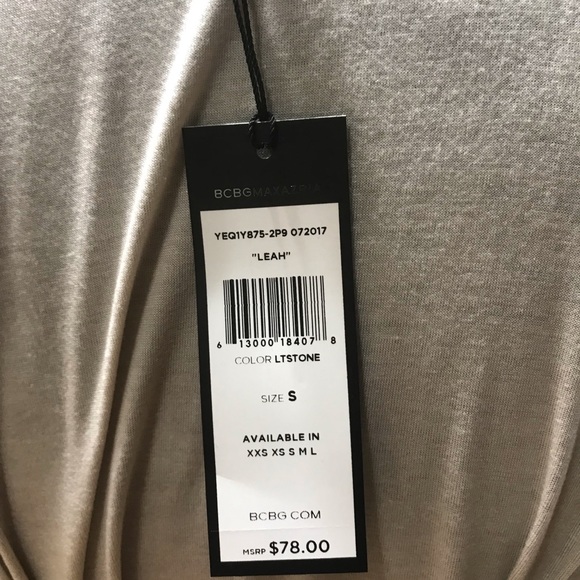 NWT BCBG Deep V T-Shirt - Picture 6 of 6